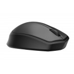 Безжична мишка HP 280, тиха, ултралека (96 г), 2.4 GHz USB nano-dongle, 18 месеца живот на батерията, 1600 DPI, 3 бутона, включена AA батерия, черна