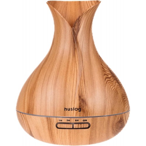 Ултразвуков ароматерапевтичен RGB въздушен хидрататор, Huslog aroma diffuser AD-0148, дървесни шарки Ултразвуков ароматерапевтичен RGB въздушен хидрататор, Huslog aroma diffuser AD-0148, дървесни шарки