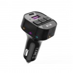 Трансмитер FM, XO-BCC17 Bluetooth MP3 car charger 30W черен + кабел USB-C - USB-C Трансмитер FM, XO-BCC17 Bluetooth MP3 car charger 30W черен + кабел USB-C - USB-C