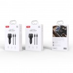 Трансмитер FM, XO-BCC17 Bluetooth MP3 car charger 30W черен + кабел USB-C - USB-C Трансмитер FM, XO-BCC17 Bluetooth MP3 car charger 30W черен + кабел USB-C - USB-C