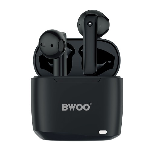 Безжични слушалки BWOO wireless TWS earphones BW94-BK black Безжични слушалки BWOO wireless TWS earphones BW94-BK black