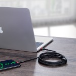 Кабел Baseus Cafule PD USB-C - USB-C 2,0 m 5A 100W CATKLF-AL91, Червено-Черно