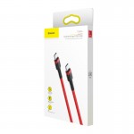 Кабел Baseus Cafule PD 2.0 USB-C - USB-C 1,0m 3A 60W, CATKLF-G09, Червен