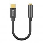 Преходник Baseus adapter L54 USB-C to jack 3,5 mm, CATL54-01, Черен