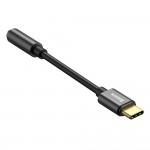 Преходник Baseus adapter L54 USB-C to jack 3,5 mm, CATL54-01, Черен