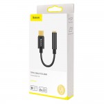 Преходник Baseus adapter L54 USB-C to jack 3,5 mm, CATL54-01, Черен