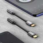 Преходник Baseus adapter L54 USB-C to jack 3,5 mm, CATL54-01, Черен