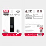 Четец за карти XO card reader 2 in 1 DK05A USB 2.0 Черен Четец за карти XO card reader 2 in 1 DK05A USB 2.0 Черен