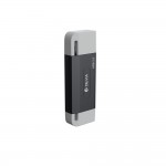 Четец за карти Devia card reader 2in1 EL239 USB/USB-C 2.0 Черен Четец за карти Devia card reader 2in1 EL239 USB/USB-C 2.0 Черен