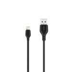 Кабел за зареждане и данни XO cable NB103 USB - Lightning 2,0 m 2,1A Черен