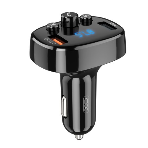 Трансмитер FM, XO-BCC03 Bluetooth MP3 car charger 18W Черен Трансмитер FM, XO-BCC03 Bluetooth MP3 car charger 18W Черен