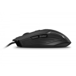 Геймърска мишка LioCat MX 357 C, оптична, USB, кабелна, 2400 DPI, 6 бутона, черна