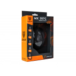 Геймърска мишка LioCat MX 357 C, оптична, USB, кабелна, 2400 DPI, 6 бутона, черна