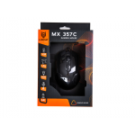 Геймърска мишка LioCat MX 357 C, оптична, USB, кабелна, 2400 DPI, 6 бутона, черна