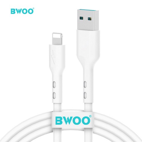 Кабел за зареждане и данни BWOO X172L USB - Lightning 1,0m 3A Бял Кабел за зареждане и данни BWOO X172L USB - Lightning 1,0m 3A Бял
