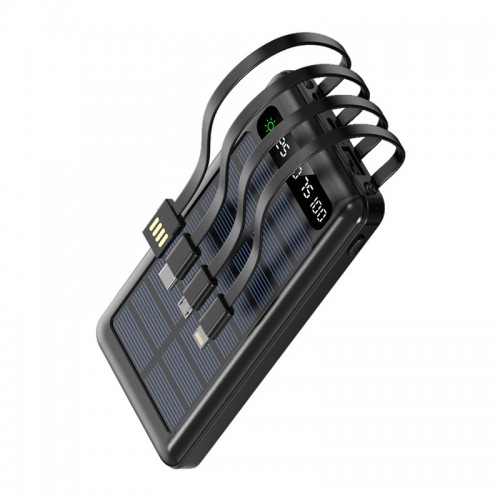 Външна батерия-соларна Setty solar power bank SLR-100 10000 mAh black Външна батерия-соларна Setty solar power bank SLR-100 10000 mAh black