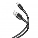 Кабел за зареждане и данни XO cable NB212 USB - USB-C 1,0 m 2,1A Бял и Черен