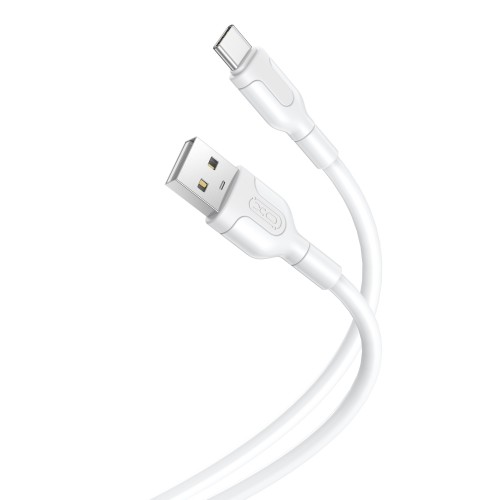 Кабел за зареждане и данни XO cable NB212 USB - USB-C 1,0 m 2,1A Бял и Черен