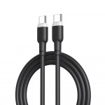 Кабел за зареждане и данни XO cable NB208B PD USB-C - USB-C 1,0m 60W Черен