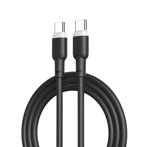 Кабел за зареждане и данни XO cable NB208B PD USB-C - USB-C 1,0m 60W Черен