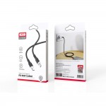 Кабел за зареждане и данни XO cable NB208B PD USB-C - USB-C 1,0m 60W Черен