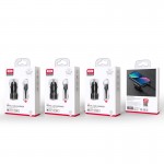 Зарядно за автомобил XO car charger CC48 2x USB 2,4A black + Lightning cable Зарядно за автомобил XO car charger CC48 2x USB 2,4A black + Lightning cable
