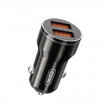 Зарядно за автомобил XO car charger CC48 2x USB 2,4A black + microUSB cable Зарядно за автомобил XO car charger CC48 2x USB 2,4A black + microUSB cable