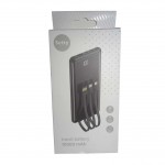 Външна батерия Setty power bank 10000 mAh with cables PB-WK-101 Черна Външна батерия Setty power bank 10000 mAh with cables PB-WK-101 Черна