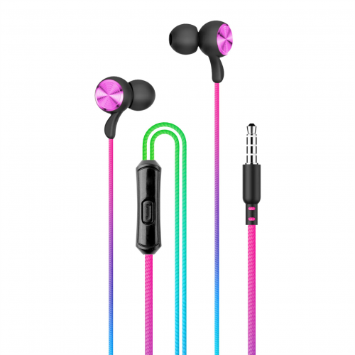 Слушалки с микрофон Setty wired earphones SPD-J-313, 3.5mm. жак rainbow Слушалки с микрофон Setty wired earphones SPD-J-313, 3.5mm. жак rainbow