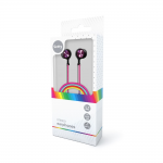 Слушалки с микрофон Setty wired earphones SPD-J-313, 3.5mm. жак rainbow Слушалки с микрофон Setty wired earphones SPD-J-313, 3.5mm. жак rainbow