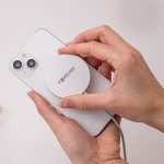 Безжично зарядно универсално, съвместимо с MagSafe, Forever MAWC-100 magnetic wireless charger 15W сиво