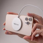 Безжично зарядно универсално, съвместимо с MagSafe, Forever MAWC-100 magnetic wireless charger 15W сиво