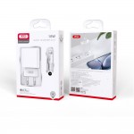 Зарядно за телефон XO wall charger CE02D QC 3.0 18W 1x USB white + USB-C cable