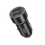 Зарядно за автомобил XO car charger CC53, DC12-24V 12W 2x USB black + USB - USB-C cable Зарядно за автомобил XO car charger CC53, DC12-24V 12W 2x USB black + USB - USB-C cable