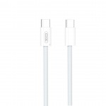 Кабел за зареждане и данни XO cable NB-Q260A PD USB-C - USB-C 1m white 60W