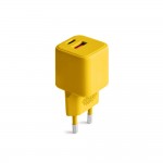 Мрежово зарядно устройство COLORUM wall charger USB-A + USB-C PD 30W CLS30-AC-05 Yellow Мрежово зарядно устройство COLORUM wall charger USB-A + USB-C PD 30W CLS30-AC-05 Yellow