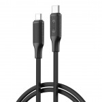 Кабел за зареждане и данни XO NB-Q265B PD USB-C - USB-C 1,0m 60W Черен
