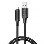 Кабел за зареждане и данни XO NB265 USB - USB-C 1,0m 3A Черен