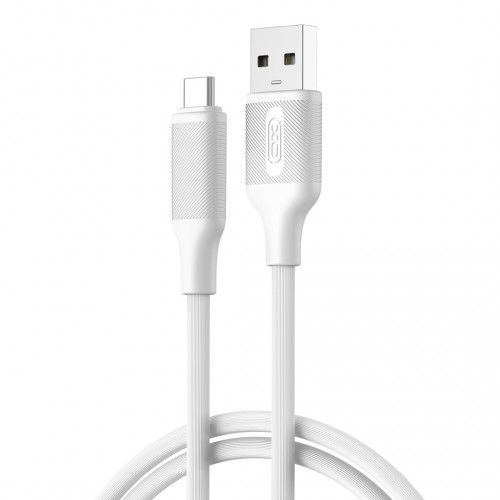 Кабел за зареждане и данни XO NB265 USB - USB-C 1,0m 3A Бял Кабел за зареждане и данни XO NB265 USB - USB-C 1,0m 3A Бял
