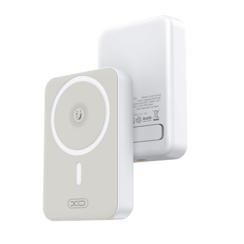 Външна батерия Power Bank 10000 mAh XO PR231 20W, магнитна с MagSafe, Бяла Външна батерия Power Bank 10000 mAh XO PR231 20W, магнитна с MagSafe, Бяла
