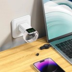 Преносимо зарядно устройство XO - CX026 Wireless за Apple/Samsung Watch, USB+USB-C 2,5W Черно
