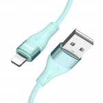 Кабел за зареждане и данни BWOO Minimalist Silicone 3A Cable X280L USB-A to Lightning, Зелен