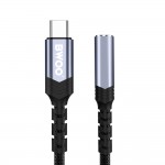 Преходник BWOO audio adapter cable BZ47 aux 3,5 mm to USB-C Черен Преходник BWOO audio adapter cable BZ47 aux 3,5 mm to USB-C Черен