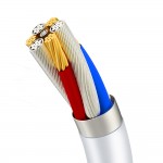 Слушалки с микрофон за Samsung, IPhone BWOO HF175 USB-C digital interface с кабел Type-C букса, stereo, Бели