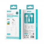 Слушалки с микрофон за Samsung, IPhone BWOO HF175 USB-C digital interface с кабел Type-C букса, stereo, Бели
