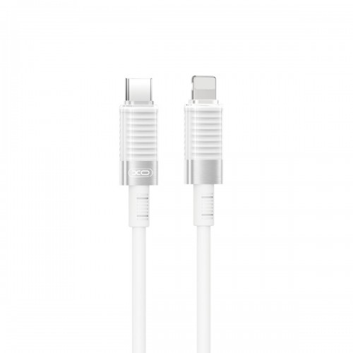 Кабел за зареждане и данни XO cable NB-Q282A PD USB-C - Lightning 1,0m 27W Бял