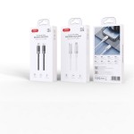 Кабел за зареждане и данни XO cable NB-Q282A PD USB-C - Lightning 1,0m 27W Бял