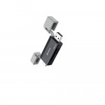 Четец за карти Devia card reader 2in1 EL240 USB/USB-C 3.0 black