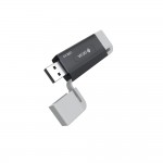 Четец за карти Devia card reader 2in1 EL240 USB/USB-C 3.0 black