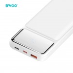 Външна батерия BWOO Ultra thin 22,5W 10000 mAh power bank, white Външна батерия BWOO Ultra thin 22,5W 10000 mAh power bank, white